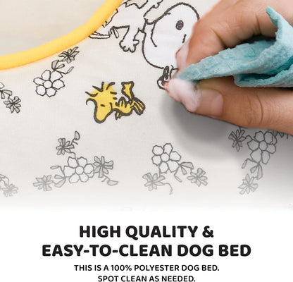Peanuts Snoopy & Woodstock Cuddler Dog Bed, 24" X 19" X 8"