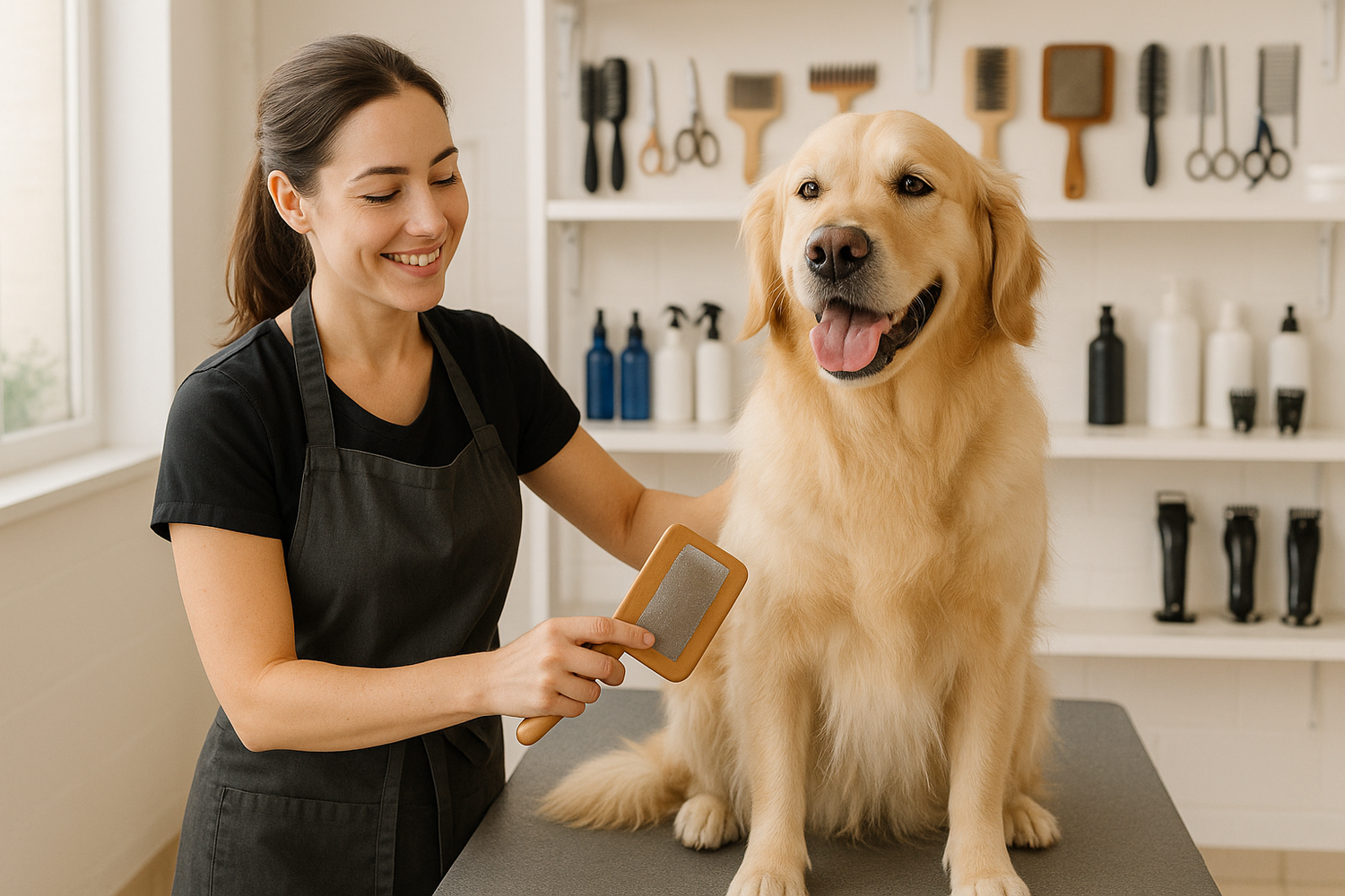 Grooming dog